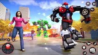 Rescue Robot Car Transform #2 Fire Truck Robot Games - Android IOS Gameplay