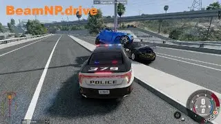 BeamNG with Friends Cop Chase 5