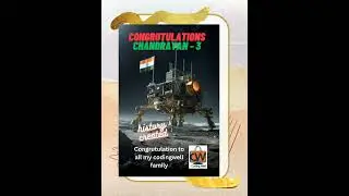 Congratulations Chandrayan -3 successfully landed #isro #chandrayaan3