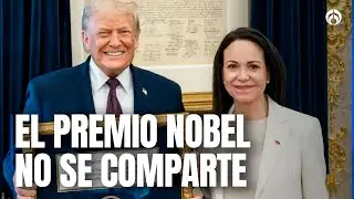 'Rega&ntilde;an' a Mar&iacute;a Corina Machado: 'El Premio Nobel NO puede compartirse', tras 'regalarlo' a Trump