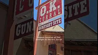 Tombstone AZ Still Exist? YES! Legendary O.K Corral Gunfight- Wyatt Earp & Doc Holliday #shorts