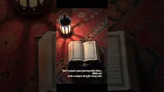 Don't compare your journey with others, Allah write a unique story for every soul. | Guidance.Soul1