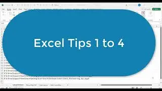 Excel Power Tips to Work Smarter 1 to 4