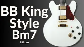 BB King Vibes Blues Guitar Backing Track in B Minor (Bm7)