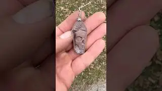 Casting a gothic bronze pendant #metalwork #metalcasting #gothicjewelry