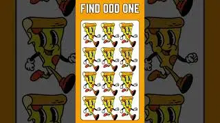 Find The ODD Pizza Out #shorts #emojichallenge #kuizquizzo #spottheodd
