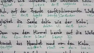 2019서울대 성악입시곡 Schubert Auf dem Wasser zu singen 가사 발음 및 해설 하이델베르크 대학 독일문예학 전공 명지영