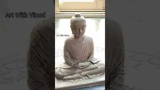 GAUTAM BUDDHA IN CLAY / Buddha sculpture making #clay #clayart #shorts