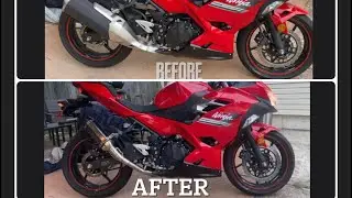 𝙀𝙭𝙝𝙖𝙪𝙨𝙩 𝙛𝙤𝙧 𝙉𝙄𝙉𝙅𝘼 400
how to remove / install exhaust 
for the ninja 400