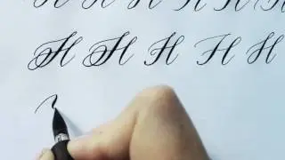 Modern calligraphy letter 