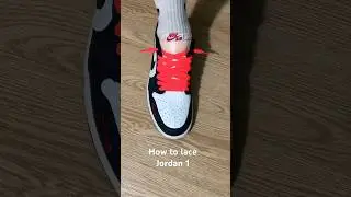 How to lace Nike Air Jordan 1 Low#sneakers #shoes #jordan #nike