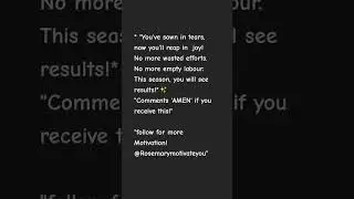 #Godwillrewardyou#breakthroughiscoming #Rosemarymotivateyou