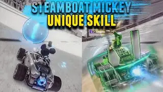 Disney Speedstorm | Steamboat Mickey Unique Skills Gameplay Showcase