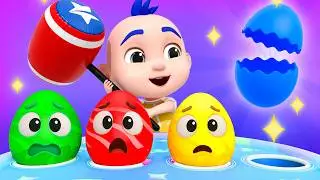 Lagu Telur Kejutan - Telur Warna - Surprise Eggs | Lagu Lucu - Lagu Anak - Rizky Bahasa Indonesia