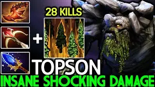 TOPSON [Tiny] Imba Style Scepter Mid Insane Shocking Damage Dota 2