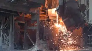 Re-Ladle of Steel from Damaged Ladle