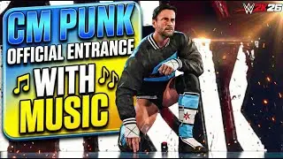 WWE 2K26 - CM PUNK OFFICIAL ENTRANCE | CM PUNK TITLE ENTRANCE WITH MUSIC | FIRST LOOK REVEALED!