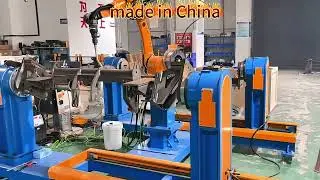 Robot welding posiioner simulation site#boerrobot#weldingrobotpositioner #robotpositioner#positioner