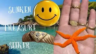 Underwater diving gold metal detecting! Very old beach cleaned by waves reveals gold again! 🤩🤩🥳🥳