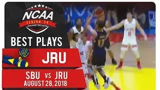 NCAA 94 MB: Karl Bordon drains tough fadeaway bankshot vs San Beda | JRU | Best Plays