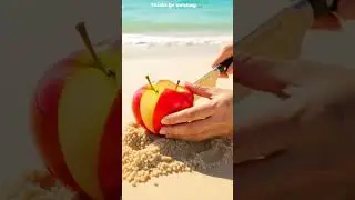 apple 🍎 cutting ASMR #shorts #ai