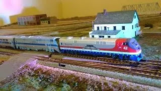 [HD] Amtrak 42 Veterans Unit N Scale Inaugural Special, Sept 30 2015