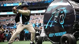 Cam Newton Sounds The Drum | Rams @ Panthers NFC Wild Card 