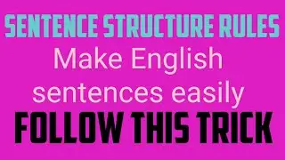 Sentence structure rules ll