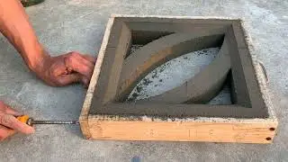DIY - Cement Ideas Tips - Make decorative ventilation bricks from wood mold designs