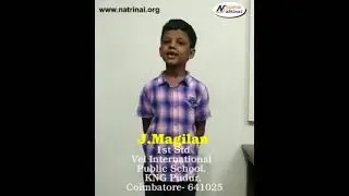 மகிழன்| 1st Std | Vel International public school | KNG pudur |Coimbatore
