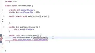 JAVA   Defining Variable Scope