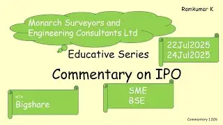 All about summarization of RHP of an IPO - Monarch Surveyors and Engineering Consultants Ltd.