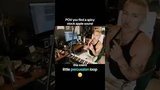 Logic Pro is goated. Found this percussion loop to throw in my beat. #musicproduction #beats #music