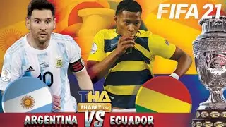 Argentina vs Ecuador | Quarter-Finals Copa America 2021 | FIFA 21