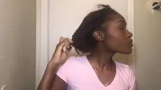 FAKE IT TILL YOU MAKE IT! Easy Sleek Natural Hair Low Puff