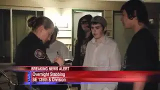 Man stabbed, another arrested when brothers confront car