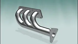 Video 2 ( Vẽ 3D sản phẩm ) NX Surface Model 3D Exhaust pipe
