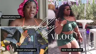GRWM for my trip | She switched my wig‼️ | Problems with TURO | Embarrassed at the airport