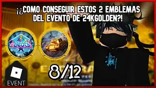 &iexcl;&iquest;COMO CONSEGUIR ESTOS 2 EMBLEMAS DEL EVENTO DE 24KGOLDEN?! +C&Oacute;DIGOS DE MILITARY TYCOON | ROBLOX