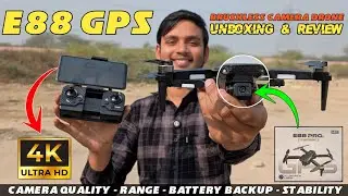 E88 GPS Camera Drone Unboxing, Flying & Review - E88 Pro GPS Camera Drone