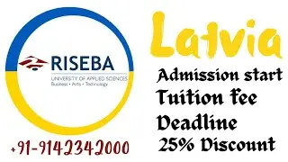 which university accept gap and low percentage in Latvia | best university in latvia | #riseba #lv
