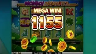 NETENT Wonky Wabbits Slot REVIEW Featuring Big Wins With FREE Coins