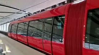 Tram inside Airport Terminal