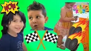 Cali kids Biggest Hot Wheels Collection Playset Race. Captain America  challenge| fun video for kids