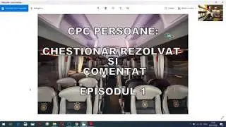 ATESTAT PROFESIONAL - CHESTIONAR REZOLVAT SI COMENTAT PENTRU OBTINEREA CPC TRANSPORT PERSOANE.