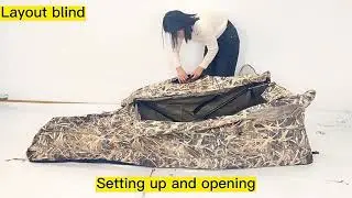 Durable Portable Quick Open Duck Hunting Blind Camo Panel Hunting Chair Blind Tent