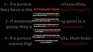 6 Dark Psychology Facts! #darkpsychology #shorts