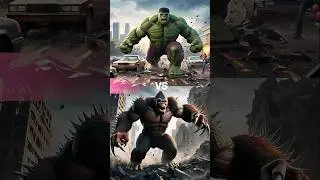 hulk vs king kong vs Werewolf [mummy army,wolf,army of wizards,Wandering zombies]#hulk #kingkong #ai