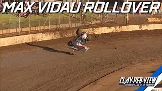 Sprintcars | Max Vidau Rollover - Murray Bridge - 11th Mar 2023 | Clay-Per-View Highlights