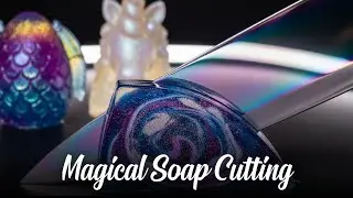 ASMR Knife Cutting | Fantasy Crystal & Jelly Soaps 🔪✨